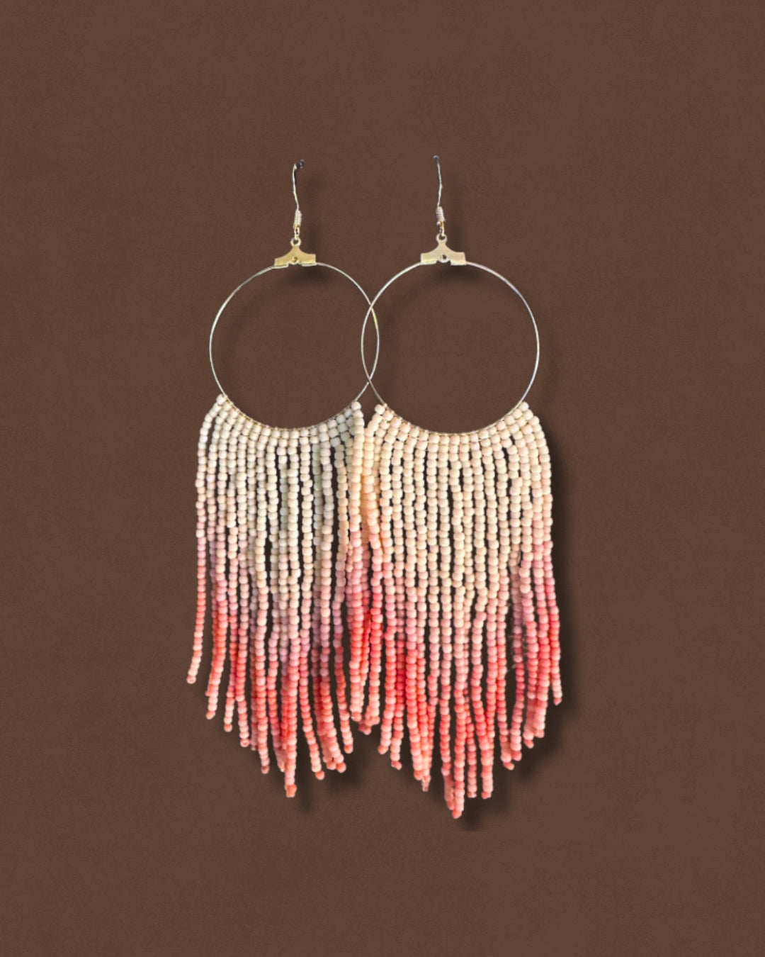 Circle Frame - Pink Fringe
