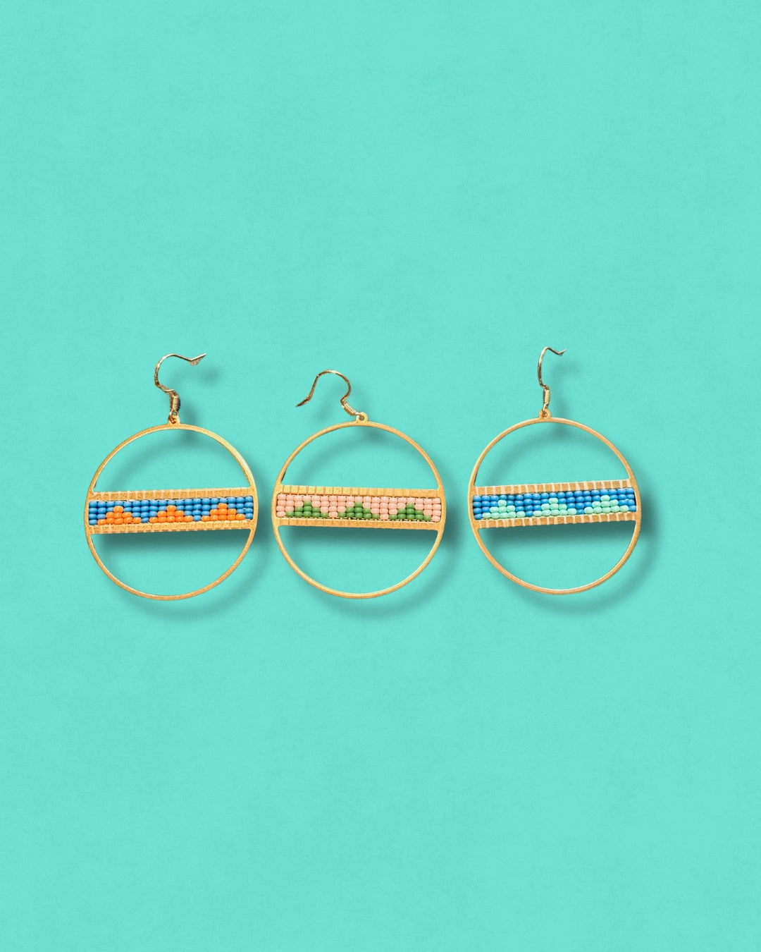 Circle Frame Mountain Range - DIY Beading Kit